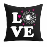 Kissen 40x40 cm bedruckt mit LOVE Sonnenblume