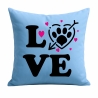 Kissen 40x40 cm bedruckt mit LOVE Pfote