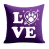 Kissen 40x40 cm bedruckt mit LOVE Pfote