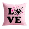Kissen 40x40 cm bedruckt mit LOVE Pfote