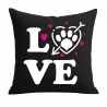 Kissen 40x40 cm bedruckt mit LOVE Pfote