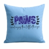 Kissen 40x40 cm bedruckt mit PAWS AND ENJOY THE LITTLE THINGS