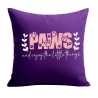 Kissen 40x40 cm bedruckt mit PAWS AND ENJOY THE LITTLE THINGS