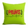 Kissen 40x40 cm bedruckt mit PAWS AND ENJOY THE LITTLE THINGS