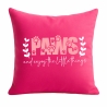 Kissen 40x40 cm bedruckt mit PAWS AND ENJOY THE LITTLE THINGS