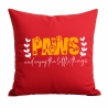 Kissen 40x40 cm bedruckt mit PAWS AND ENJOY THE LITTLE THINGS