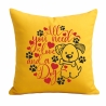Kissen 40x40 cm bedruckt mit ALL YOU NEED IS A DOG Umriss