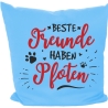Kissen 40x40 cm bedruckt mit BESTE FREUNDE HABEN PFOTEN