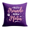 Kissen 40x40 cm bedruckt mit BESTE FREUNDE HABEN PFOTEN