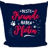Kissen 40x40 cm bedruckt mit BESTE FREUNDE HABEN PFOTEN