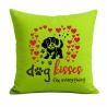 Kissen 40x40 cm bedruckt mit DOG KISSES FIX EVERYTHING