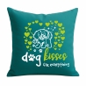 Kissen 40x40 cm bedruckt mit DOG KISSES FIX EVERYTHING