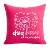 Kissen 40x40 cm bedruckt mit DOG KISSES FIX EVERYTHING