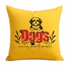 Kissen 40x40 cm bedruckt mit DOGS ARE MY FAVORITE PEOPLE