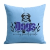 Kissen 40x40 cm bedruckt mit DOGS ARE MY FAVORITE PEOPLE