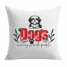 Kissen 40x40 cm bedruckt mit DOGS ARE MY FAVORITE PEOPLE