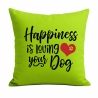 Kissen 40x40 cm bedruckt mit HAPPINESS IS LOVING YOUR DOG
