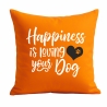 Kissen 40x40 cm bedruckt mit HAPPINESS IS LOVING YOUR DOG