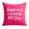 Kissen 40x40 cm bedruckt mit HAPPINESS IS LOVING YOUR DOG