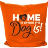 Kissen 40x40 cm bedruckt mit HOME IS WHERE THE DOG IS