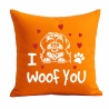 Kissen 40x40 cm bedruckt mit I WOOF YOU