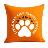Kissen 40x40 cm bedruckt mit LIEBE HAT VIER KLEINE PFOTEN