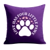 Kissen 40x40 cm bedruckt mit LOVE HAS FOUR LITTLE PAWS