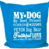 Kissen 40x40 cm bedruckt mit MY DOG MY BEST FRIEND