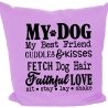 Kissen 40x40 cm bedruckt mit MY DOG MY BEST FRIEND