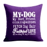 Kissen 40x40 cm bedruckt mit MY DOG MY BEST FRIEND