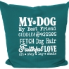 Kissen 40x40 cm bedruckt mit MY DOG MY BEST FRIEND