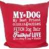 Kissen 40x40 cm bedruckt mit MY DOG MY BEST FRIEND