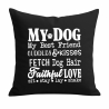 Kissen 40x40 cm bedruckt mit MY DOG MY BEST FRIEND