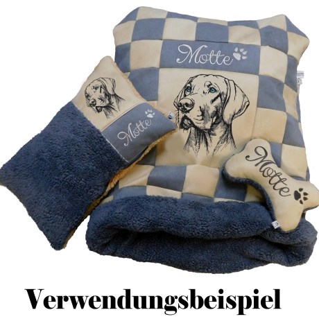 Stickdatei Magyar Vizsla Captain Hund  Lunachild