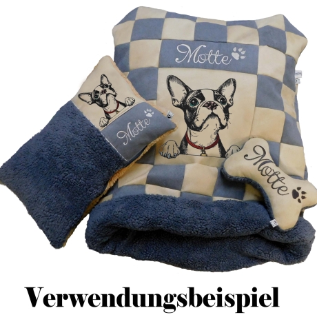 NEU Stickdatei Boston Terrier Kylo Hund realistisch
