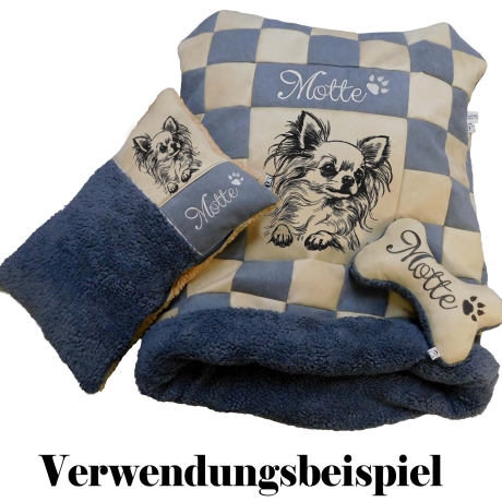 Neu Stickdatei Chihuahua Betty Hund realistisch