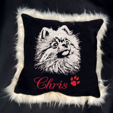 NEU Stickdatei Pomeranian Zwergspitz Bea