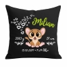 Kissen 40x40 cm SWEET MAUS personalisiert mit Geburtsdaten