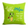 Kissen 40x40 cm SWEET SCHILDKRÖTE personalisiert mit Geburtsdaten