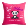 Kissen 40x40 cm SWEET PANDA personalisiert mit Geburtsdaten