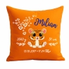 Kissen 40x40 cm SWEET TIGER personalisiert mit Geburtsdaten