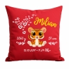 Kissen 40x40 cm SWEET TIGER personalisiert mit Geburtsdaten