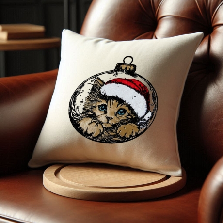 NEU Stickdatei Applikation Katze Angel