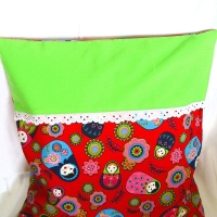 Kinderkissenhülle♥Matroschka♥Babuschka♥rot♥von Hobbyhaus