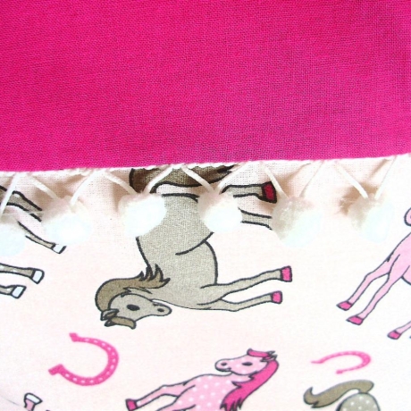 Kissenhülle für Kinder Pferdchen in rosa von Hobbyhaus