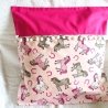Kissenhülle für Kinder Pferdchen in rosa von Hobbyhaus
