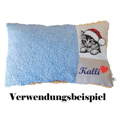 Stickdatei Katze mit Weihnachtsmütze Ria Kitten