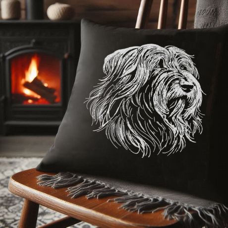 NEU Stickdatei Bearded Collie Maddox Hund