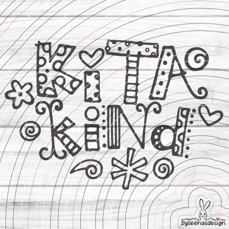 Kita Kind Plotterdatei SVG DXF