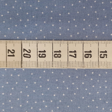 Druckstoff Kitzbühel Mini Dots blau/weiß